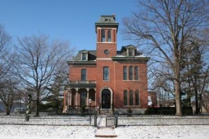 Morris-Butler House in winter