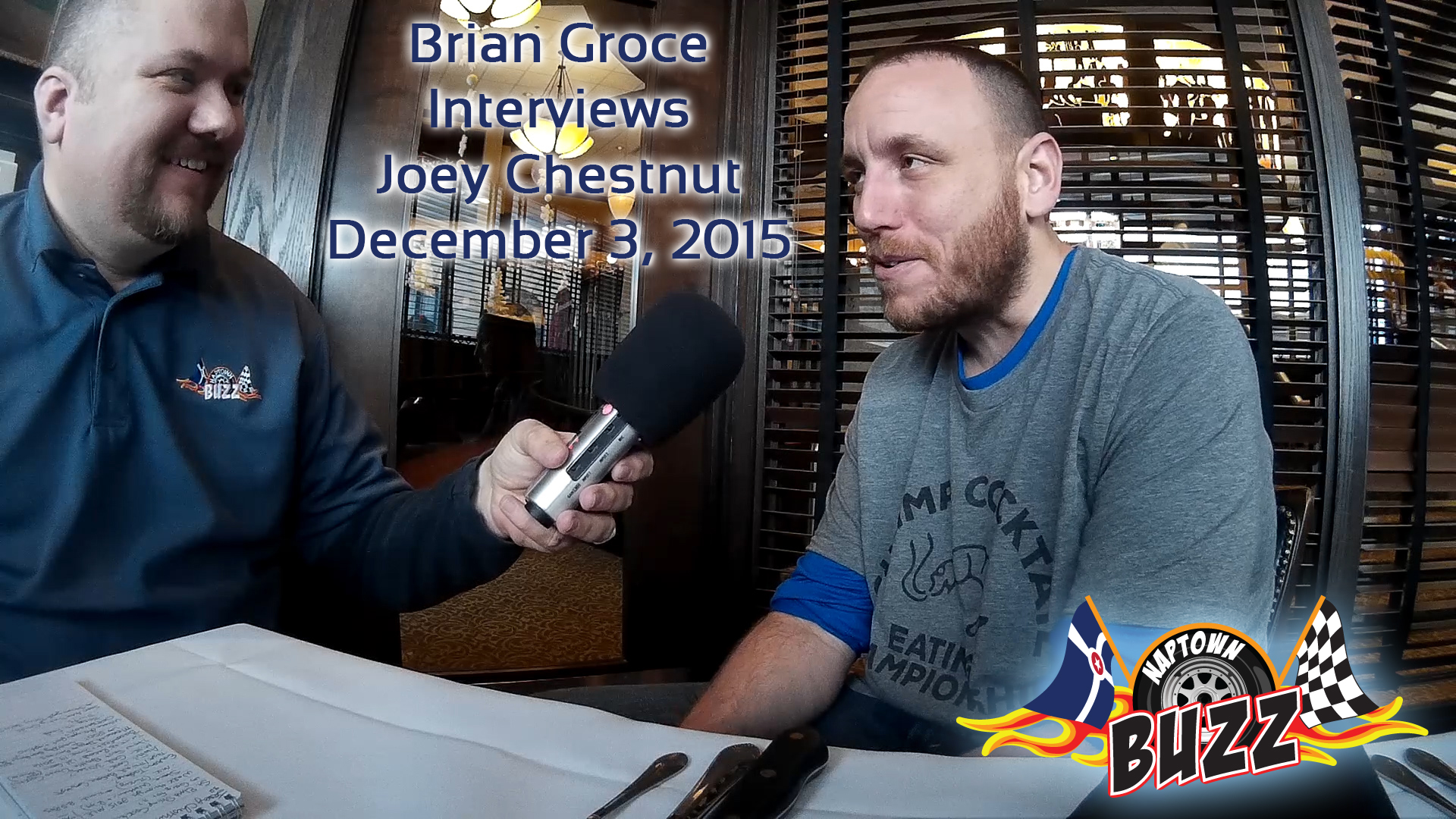 Joey Chestnut Interview for St. Elmo's Shrimp Cocktail Contest 2015